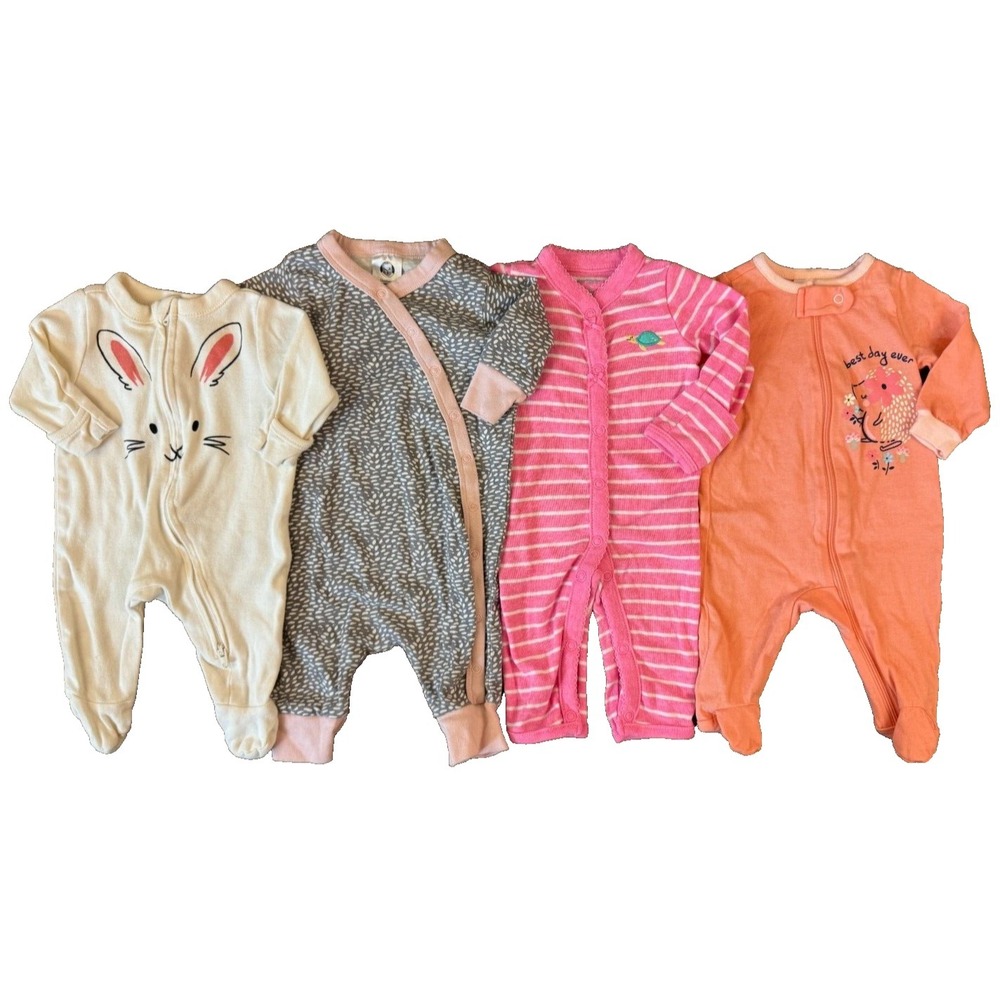 Baby Girl Rompers Sleepers Newborn Outfits Long Sleeved Clothes Bundle Animals